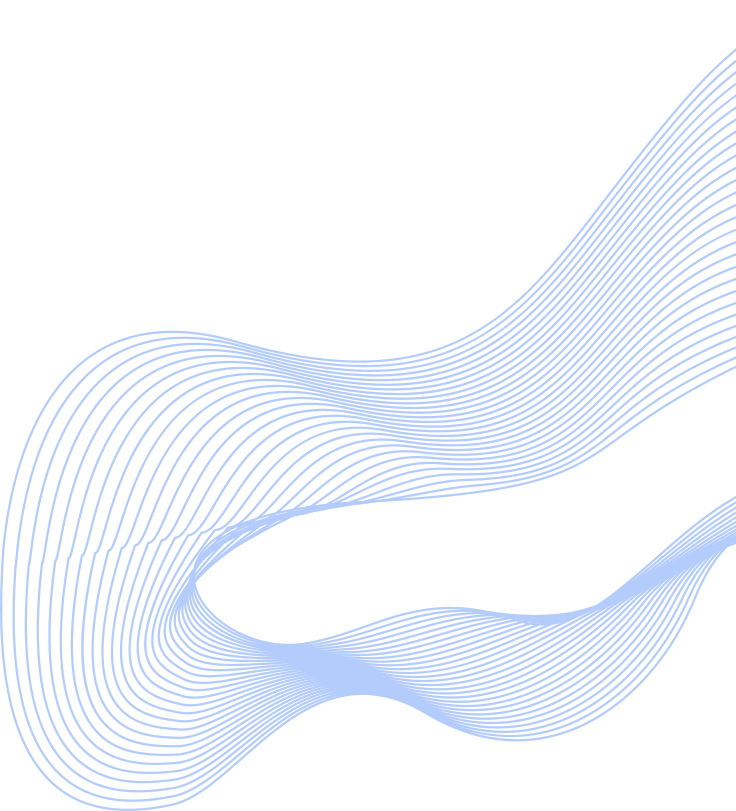 Abstract blue wave pattern with flowing lines.