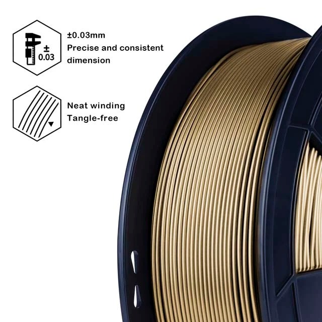 3D printing filament spool with precise dimensions and tangle-free heat winding.